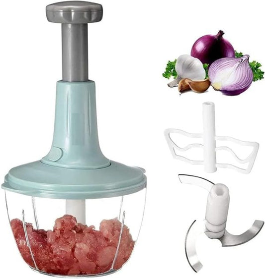 Manual Hand Push Chopper 1.5 Liter (random Color)